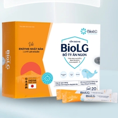 Cốm Enzyme BioLG Bổ Tỳ Ăn Ngon Dành Cho Bé Biếng Ăn Chậm Lớn Tiêu Hóa Kém Sức Đề Kháng Yếu 20 Gói