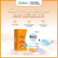 Cốm Enzyme BioLG Bổ Tỳ Ăn Ngon Dành Cho Bé Biếng Ăn Chậm Lớn Tiêu Hóa Kém Sức Đề Kháng Yếu 20 Gói