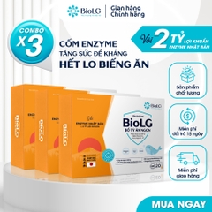 Cốm Enzyme BioLG Bổ Tỳ Ăn Ngon Dành Cho Bé Biếng Ăn Chậm Lớn Tiêu Hóa Kém Sức Đề Kháng Yếu 20 Gói