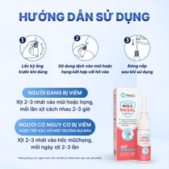 [QUÀ CHO MẸ] Xịt Mũi Họng Cho Trẻ BioLG Nasal 60 Tỷ Lợi Khuẩn Giảm Viêm Xoang Nghẹt Mũi Vệ Sinh Mũi Họng An Toàn