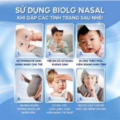 [QUÀ CHO MẸ] Xịt Mũi Họng Cho Trẻ BioLG Nasal 60 Tỷ Lợi Khuẩn Giảm Viêm Xoang Nghẹt Mũi Vệ Sinh Mũi Họng An Toàn