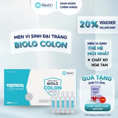 [QUÀ CHO MẸ] BioLG Colon Men Vi Sinh 3 Tỷ Lợi Khuẩn Bacillus Giảm Táo Bón Tiêu Chảy Đầy Hơi Hỗ Trợ Đại Tràng 20 Ống