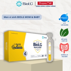 [QUÀ CHO MẸ] Men Vi Sinh BioLG Mom & Baby Giảm Táo Bón Bổ Sung Chất Xơ XOS 3 Chủng Lợi Khuẩn Hỗ Trợ Tiêu Hóa Cho Mẹ & Bé
