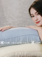 Vỏ gối lụa | InSilk  - xám ghi