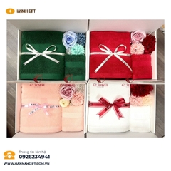 SET KHĂN TẮM – KHĂN GỘI THÊU LOGO – QUÀ TẶNG TINH TẾ - THIẾT THỰC