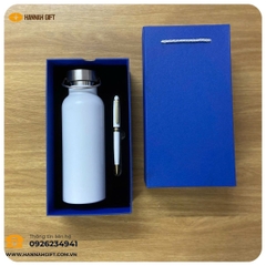 SET BÌNH GIỮ NHIỆT &amp; BÚT KÝ – QUÀ TẶNG TINH TẾ, ĐẲNG CẤP