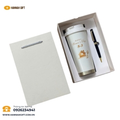 SET BÌNH GIỮ NHIỆT &amp; BÚT KÝ – QUÀ TẶNG TINH TẾ, ĐẲNG CẤP