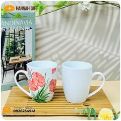 CỐC HOA VẼ 3D MỚI RA LÒ – ĐẸP RỰC RỠ, SANG XỊN