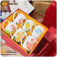 CỐC HOA VẼ 3D MỚI RA LÒ – ĐẸP RỰC RỠ, SANG XỊN