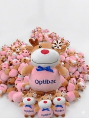 gấu bông thêu logo