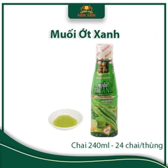 Muối Ớt Xanh Chai 250g - Tương Việt Hoa Sen - Đậm đà bắt vị