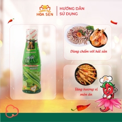 Muối Ớt Xanh Chai 250g - Tương Việt Hoa Sen - Đậm đà bắt vị