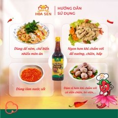 Combo 5 chai  - Nước mắm chay Từ Thơm chai 500ml - Tương Việt Hoa Sen - Đậm đà bắt vị