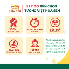 Muối ớt xanh Tương Việt Hoa Sen, dùng chấm hải sản, đồ nướng, chai 185g