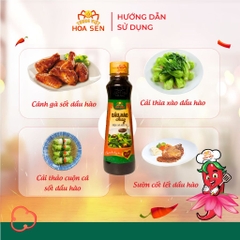 Dầu hào Tương Việt Hoa Sen, chay mặn đều dùng được, đậm đà bắt vị, chai 270ml