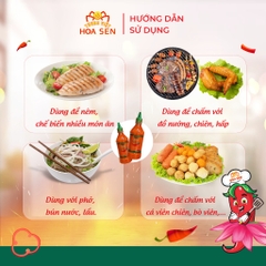 Tương ớt Sriracha Tương Việt Hoa Sen Chai 500g - Thơm ngon tròn vị