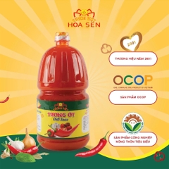 Tương Ớt Bình Pet 2kg, đậm đà bắt vị  - Tương Việt Hoa Sen