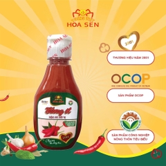 Tương ớt tự nhiên Tương Việt Hoa Sen chai 160g, không màu tổng hợp, đậm đà bắt vị