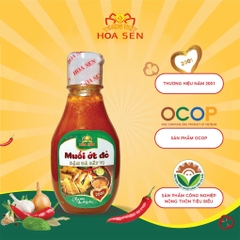 Muối ớt đỏ 185g Tương Việt Hoa Sen, dùng chấm hải sản, đồ nướng