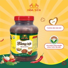Tương hột xâu 850g dùng cho chay và mặn-Tương Việt Hoa Sen - Đậm đà bắt vị