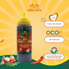 Tương đen để bàn chai 500ml - Tương Việt Hoa Sen - Đậm đà bắt vị