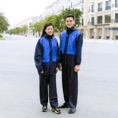 Bộ áo mưa 62A (Vip) Đi mưa và chống rét phản quang sau lưng cực sáng chống thấm mưa tốt, áo 2 lớp quần 1 lớp( Tuấn Phong)
