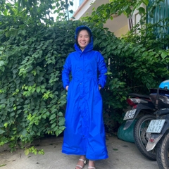 Áo mưa măng tô nữ 52A 2 lớp phong cách thời trang trẻ trung nặng động đi mưa và chống rét (Tuấn Phong)