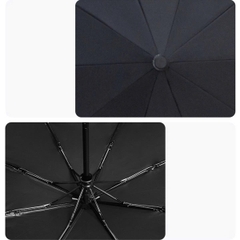 Ô Dù Che Mưa Che Nắng 10 Nan Xương Gấp Gọn 3 Đoạn Mở Tự Động Chất Liệu Vải Dù Chống Tia UV Tán Rộng TP1380