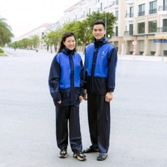 Bộ áo mưa 62A (Vip) Đi mưa và chống rét phản quang sau lưng cực sáng chống thấm mưa tốt, áo 2 lớp quần 1 lớp( Tuấn Phong)