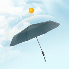 Ô Dù Che Mưa Che Nắng 10 Nan Xương Gấp Gọn 3 Đoạn Mở Tự Động Chất Liệu Vải Dù Chống Tia UV Tán Rộng TP1380