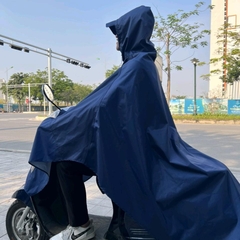 Áo mưa cánh dơi 1 đầu (81-1G) có kính chất liệu vải dù vân tổ ong cao cấp chống thấm mưa tốt (Tuấn Phong)