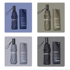 Ô Dù Che Mưa Che Nắng 10 Nan Xương Gấp Gọn 3 Đoạn Mở Tự Động Chất Liệu Vải Dù Chống Tia UV Tán Rộng TP1380