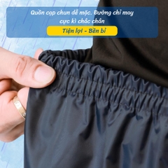 Quần đi mưa vải dù cao cấp chống thấm nước tốt (Tuấn Phong)