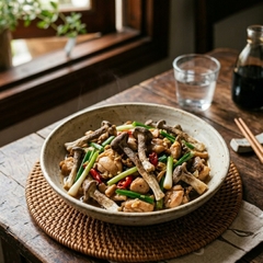 Nấm Lộc Nhung Xào Gà: Món Ngon "Chuẩn Vị" – Bổ Dưỡng – Dễ Làm