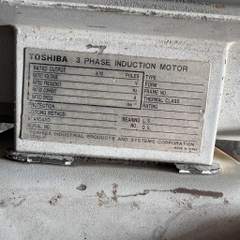 Motor Toshiba 7,5HP 4P Khía Trắng 40kg
