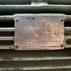 Motor Teco 15Hp -6P tua 970 vòng 145kg