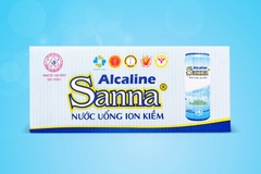 Nước uống Ion kiềm Sanna đóng lon thùng 24 lon