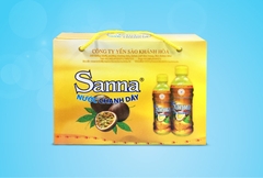 Nước chanh dây Sanna hộp 4 chai