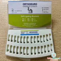 Mắc cài kim loại tự khóa OrthoEuro xanh lá (tự buộc) - Có răng 6, răng 7