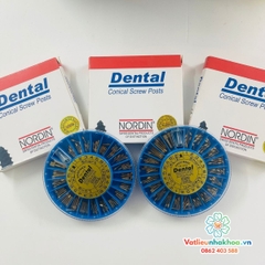 Chốt kim loại vàng Dental - Hộp 120 cái