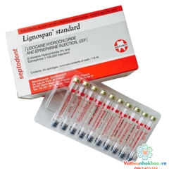 Tê Pháp đỏ - Tê Lignospan Standard 2% - Septodont (Hộp 50 ống)