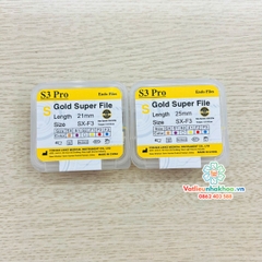 File máy nội nha - File máy dẻo kháng gãy S3 Gold (MUA 10 TẶNG 1)