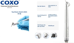 Tay khoan nhanh COXO chếch 45 độ không đèn