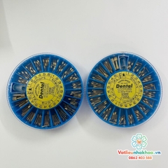 Chốt kim loại vàng Dental - Hộp 120 cái