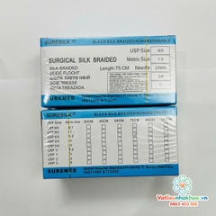 Chỉ khâu phẫu thuật không tiêu Surgical Silk Braided - SureSilk -SUREMED