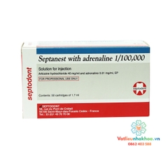 Tê Pháp xanh dương SEPTANEST 4% (Hộp/ 50 ống)