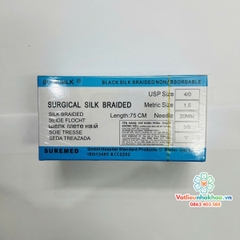 Chỉ khâu phẫu thuật không tiêu Surgical Silk Braided - SureSilk -SUREMED