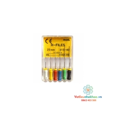 Trâm dũa dẻo Niti H-Files Mani (Hộp 6 cây)