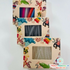 Chun tại chỗ - Thun Đơn buộc mắc cài Hàn Quốc - Hộp 40 cây