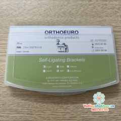 Mắc cài kim loại tự khóa OrthoEuro xanh lá (tự buộc) - Có răng 6, răng 7